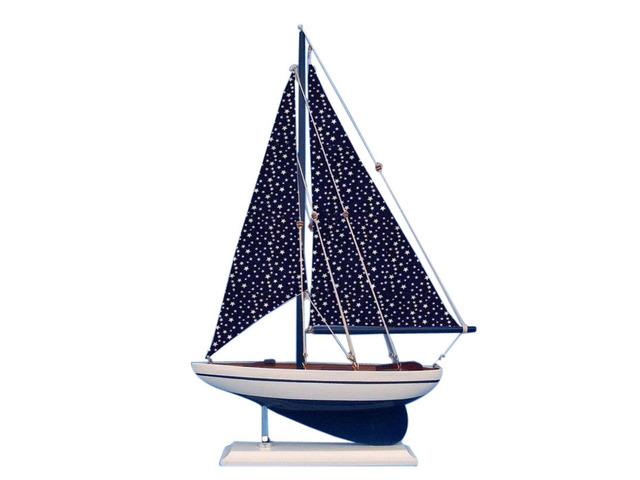 Buy Wooden Star Sailer Model Sailboat Decoration 17 Inch Boat Models