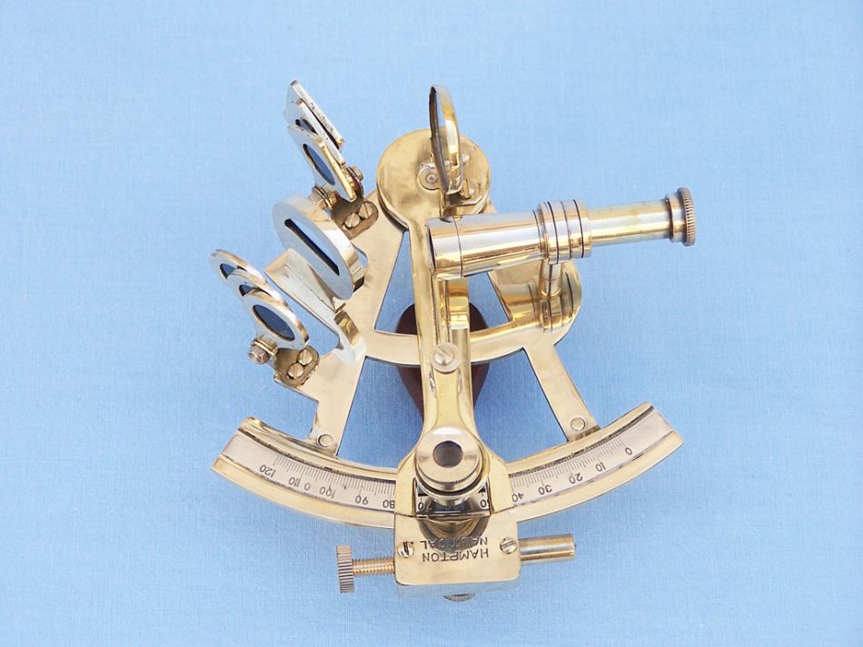Buy Scout S Brass Sextant 4 Inch With Rosewood Box Nautical Theme