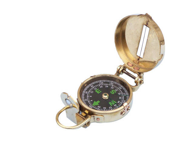 Shore Leave Solid Brass Compass