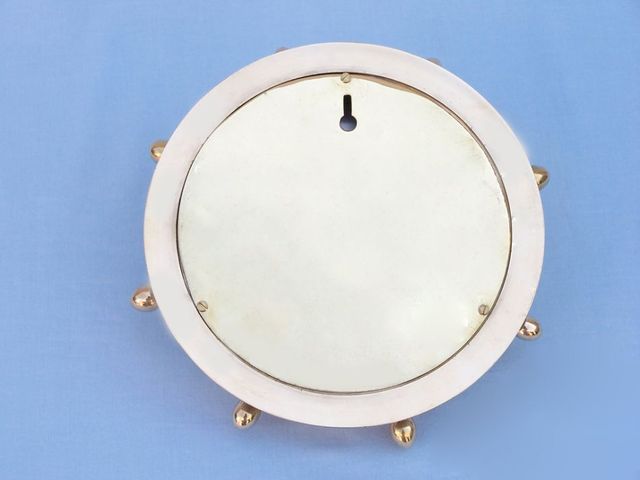 Double Dial Wheel Clock 8 Nautical Wall Decor  