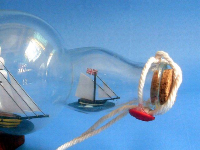 HMS Victory Model Ship in a Bottle 11 Lord Nelson  