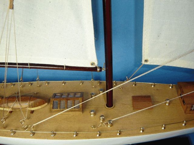 Columbia 44 Limited Wood Model Sailboat Yacht Museum  