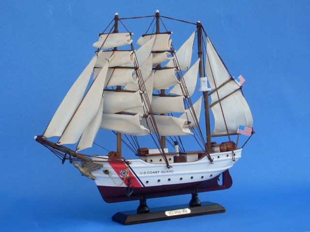 USCG Eagle 14 Wooden Model Ship Replica Coast Guard  