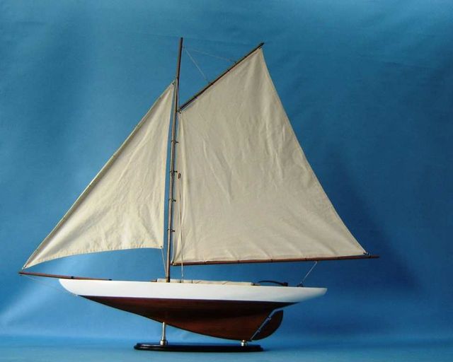 Americas Cup Contender 26 Model Sailboat Nautica Decor  