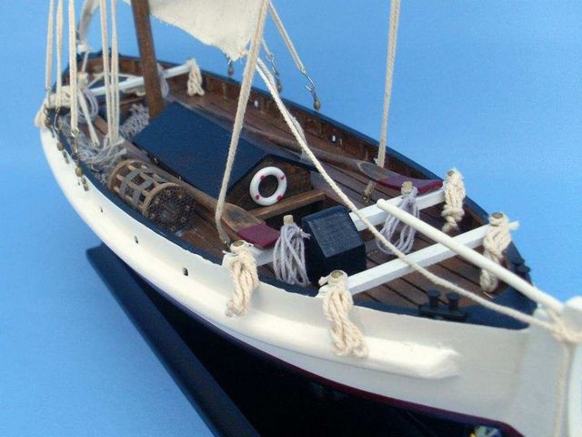 Second Wave 19 Model Fishing Boat Ship Wood  