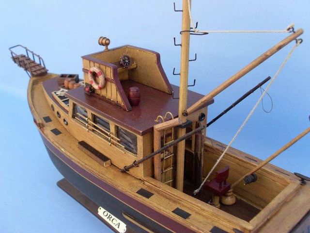 Wooden Jaws - Orca Model Boat 20" - Model Ship eBay