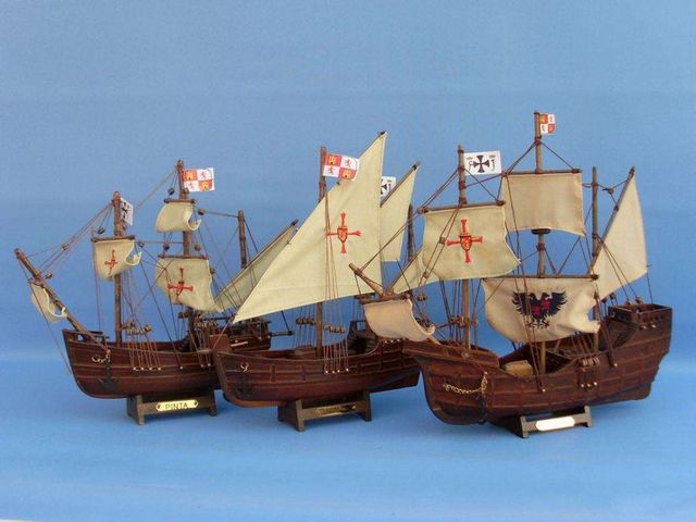 Pinta 12 Wooden Model Ship Christopher Columbus  