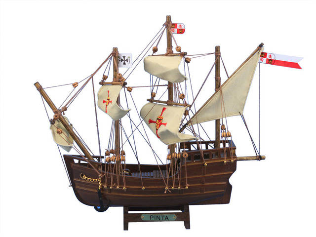 Pinta 12 Wooden Model Ship Christopher Columbus  