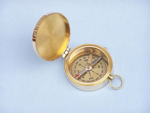 Magellan Brass Compass 2 Nautical Compass Gift  