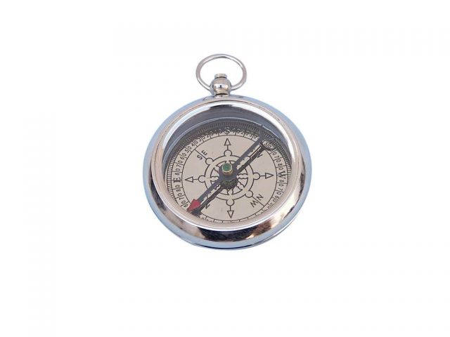 Solid Brass Lewis & Clark Pocket Compass 3