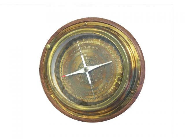 Solid Brass Lewis & Clark Pocket Compass 3