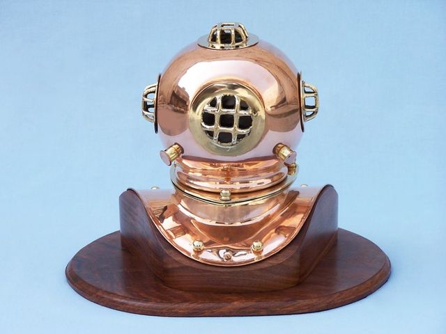 Pictures Copper Diving Helmet w/Base 12