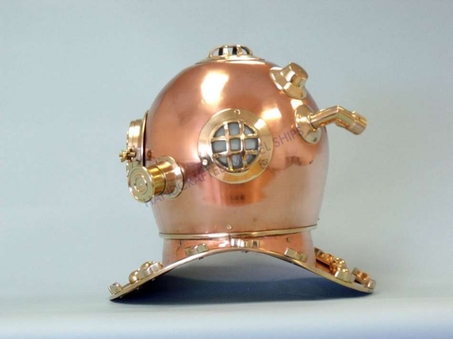 Copper Divers Helmet, Mark Five 18   Diving Helmets  