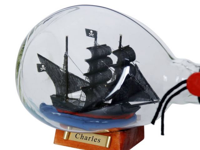 John Halsey's Charles Pirate Ship in a Glass Bottle 7 ...