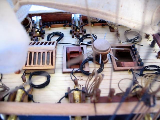 USS Constellation 37 Fully Assembled Tall Ship Model  