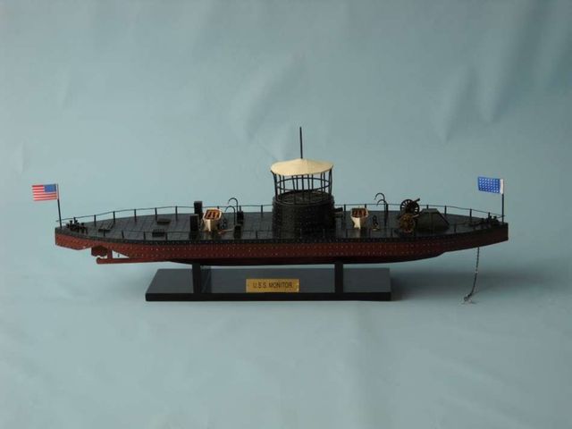 Monitor Limited 21 CivilWar Model Ship Museum Ironclad  