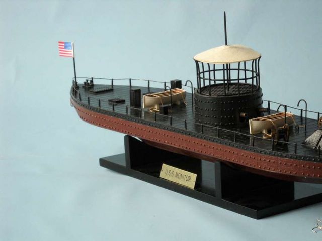 Monitor Limited 21 CivilWar Model Ship Museum Ironclad  