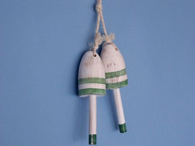 Two Wooden Handcrafted Vintage Lobster Buoys, Nautical Decor, Customize  your own Buoy