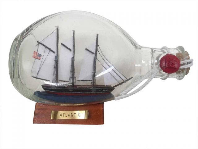 Wholesale Titanic Model Ship in a Glass Bottle 5in - Hampton Nautical