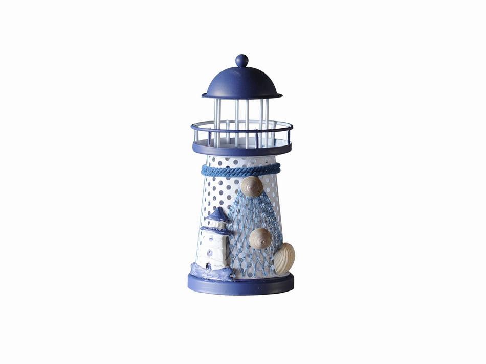 Wholesale LED Lighted Decorative Metal Lighthouse With Small Lighthouse   Lighthouse Decor Beach Living Ma 13030a 1 