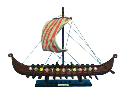 Drakkar Viking 14 Model Ship Scale Replica Wooden  