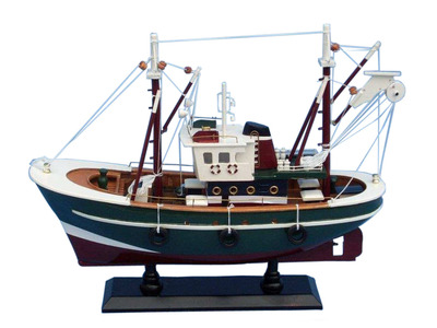 Reel Time 16 Model Fishing Boat SHIP Wood