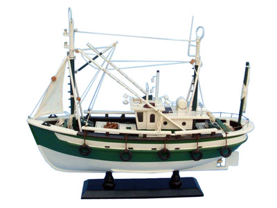 Finally Fishing 18 Model Fishing Boat Ship Wood  