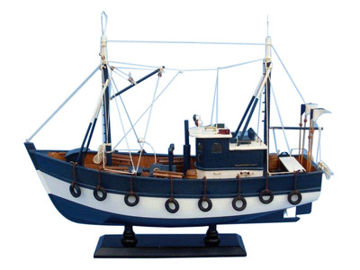 Fishful Thinking 19 Boat Model Fishing Replica Decor  