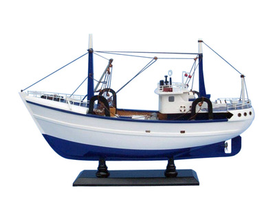 Calm Seas 19 Model Fishing Boat Replica Nautical Decor