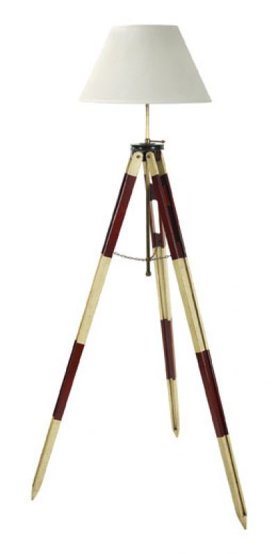 Red Surveyors Tripod Lamp 50 Nautical Lamp  