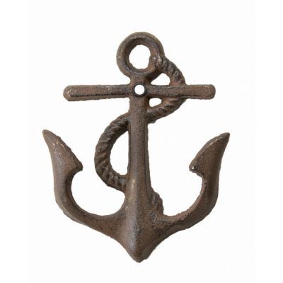 Wholesale Rustic Anchor w/ Rope Key Hook 6