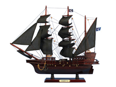 John Gows Revenge 20 Wooden Pirate Ship Model Boat  