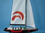 Alinghi 30 Wooden Sailboat Model Louis Vuitton Cup  