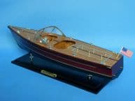 Chris Craft Dual Cockpit 20 Wooden Model Speedboat  