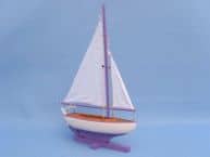 Lavender SS Sailboat 17 Ship Model   Coastal Decor  