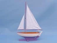 Lavender SS Sailboat 17 Ship Model   Coastal Decor  