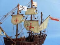 Pinta 12 Wooden Model Ship Christopher Columbus  