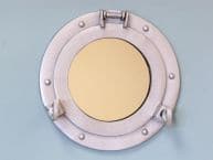 Aluminum Porthole Mirror 9 Porthole Clock Gift  