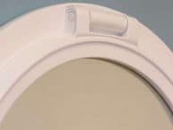 Gloss White Finish Porthole Mirror 24 Porthole Clock  